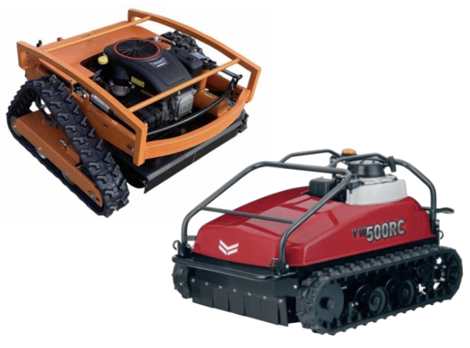 ヤンマーTW500RCと傾斜面対応ラジコン草刈機のイメージ